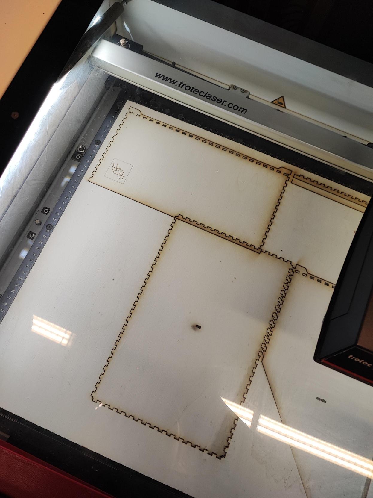 Afbeelding van het lasercutten proces